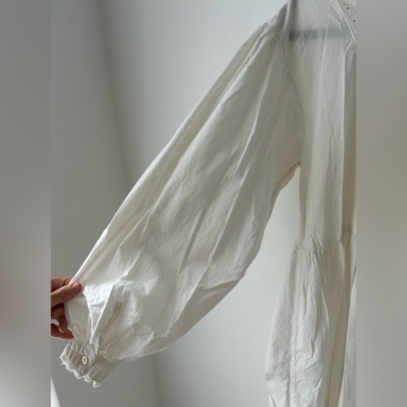 Vintage Cornell trading boho white prairie dress - Picture 13 of 13